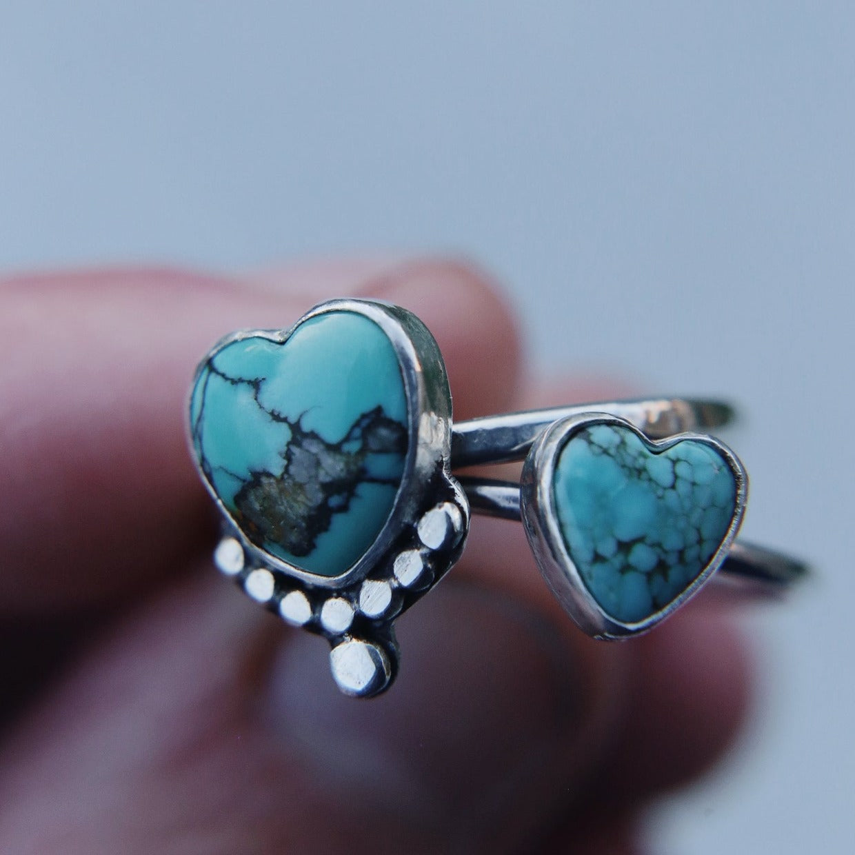 Large Turquoise Heart Ring