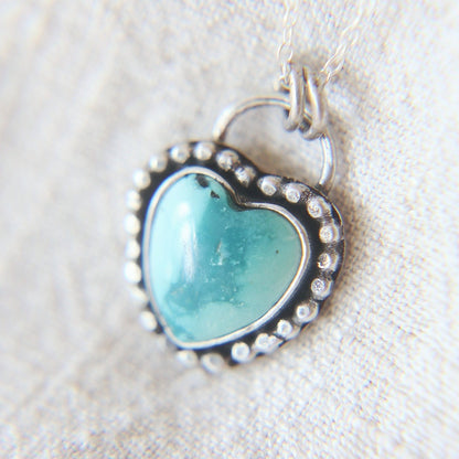 Large Turquoise Heart Necklace