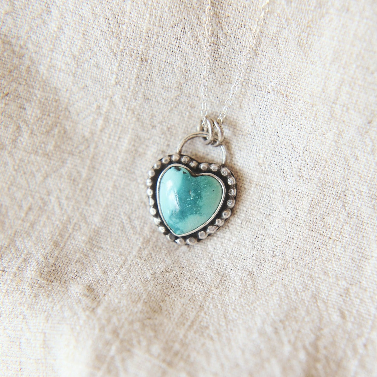 Large Turquoise Heart Necklace