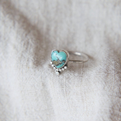 Large Turquoise Heart Ring