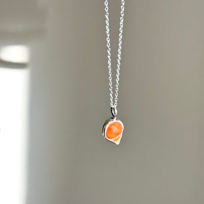 Orange Seashell Necklace