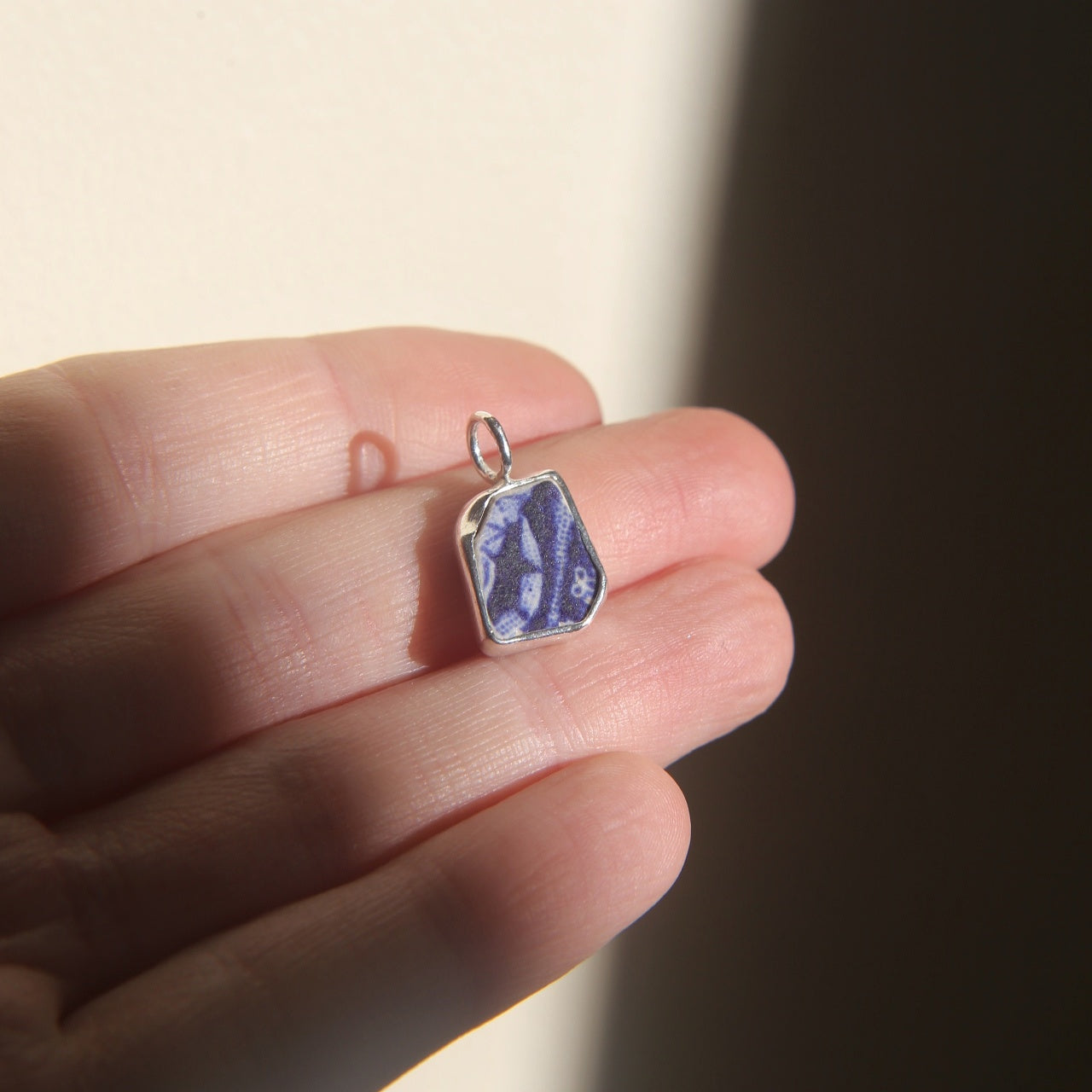 Blue & White Sea Pottery Necklace