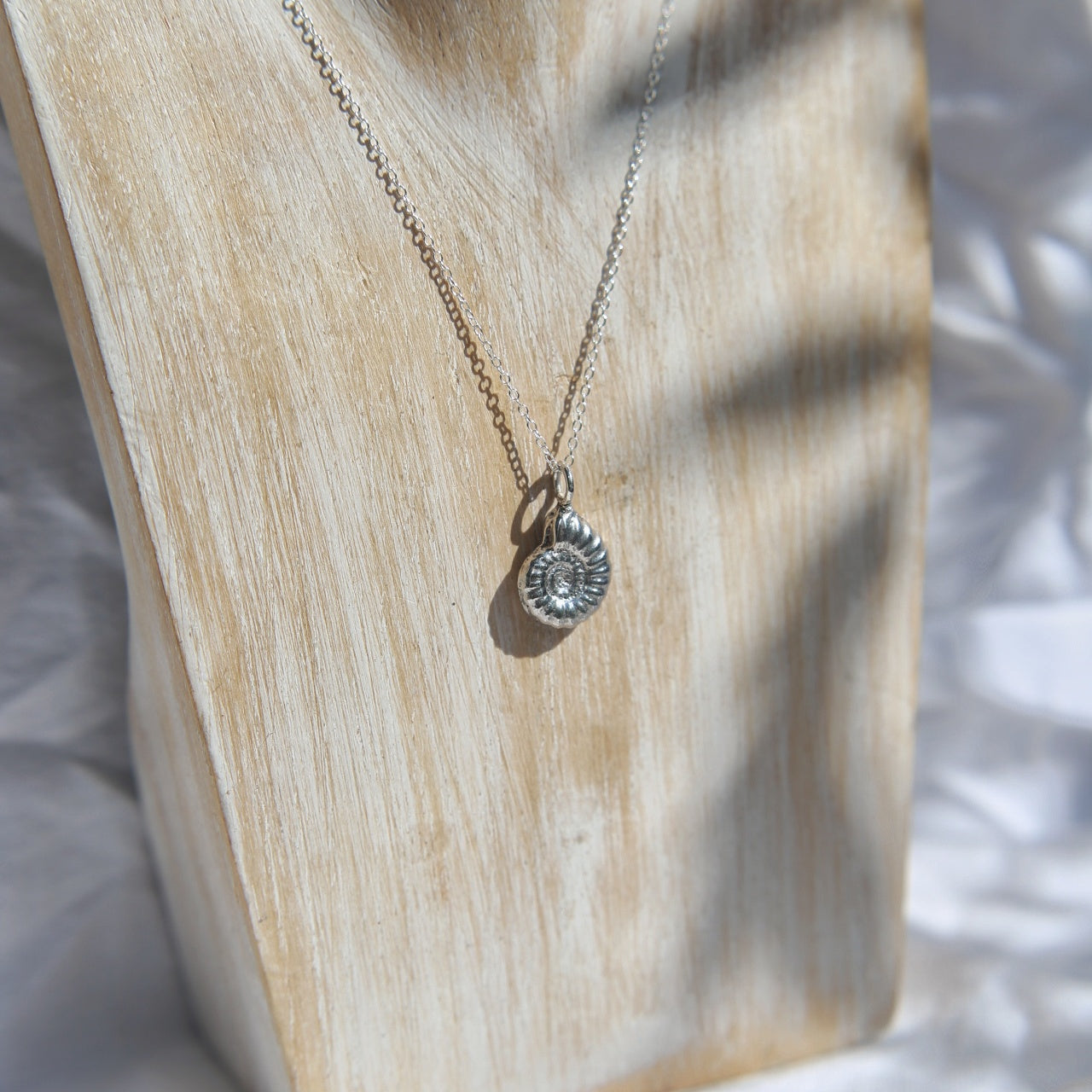 Ammonite Fossil Charm Necklace